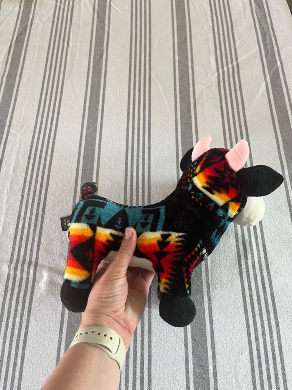 Multicolor Patterned Cow- Aztec Western Turquoise - Picture 3 of 5